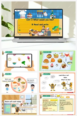 人教PEP版五上 Unit3+What+would+you+like+B+read+and+write+新课标课件+单元整体教学设计+素材