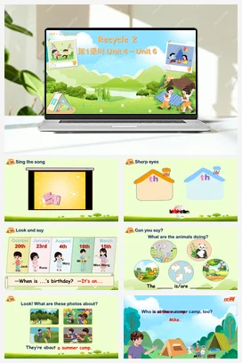 人教PEP版五下 Recycle 2 第1课时 新课标课件+教案