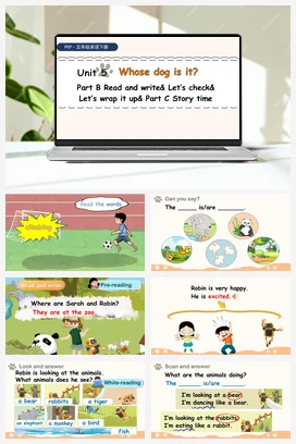 人教PEP版五下 U5 第6课时 B Read and write& Let’s check& Let’s wrap it up& C Story time 新课标课件+教案