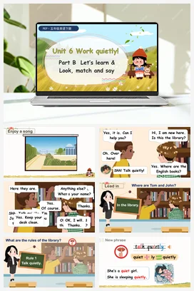 人教PEP版五下 U6 第5课时 B Let’s learn & Look,match and say 新课标课件+教案