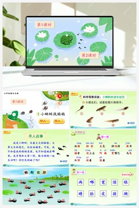 第一单元 1 小蝌蚪找妈妈（课件+教案+说课稿+教学反思+视频） 人教版小学语文二年级上册