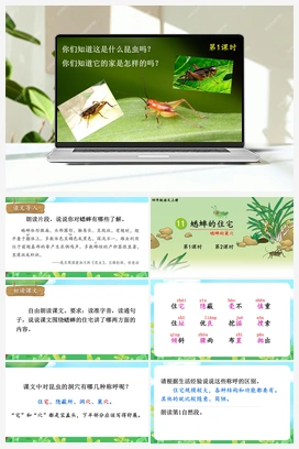 11 蟋蟀的住宅（课件+教案+视频） 人教版小学语文四年级上册 第三单元